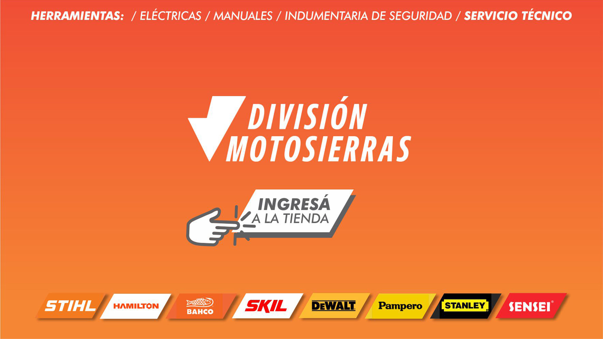 Ingresá a la tienda - División Motosierras (desktop)